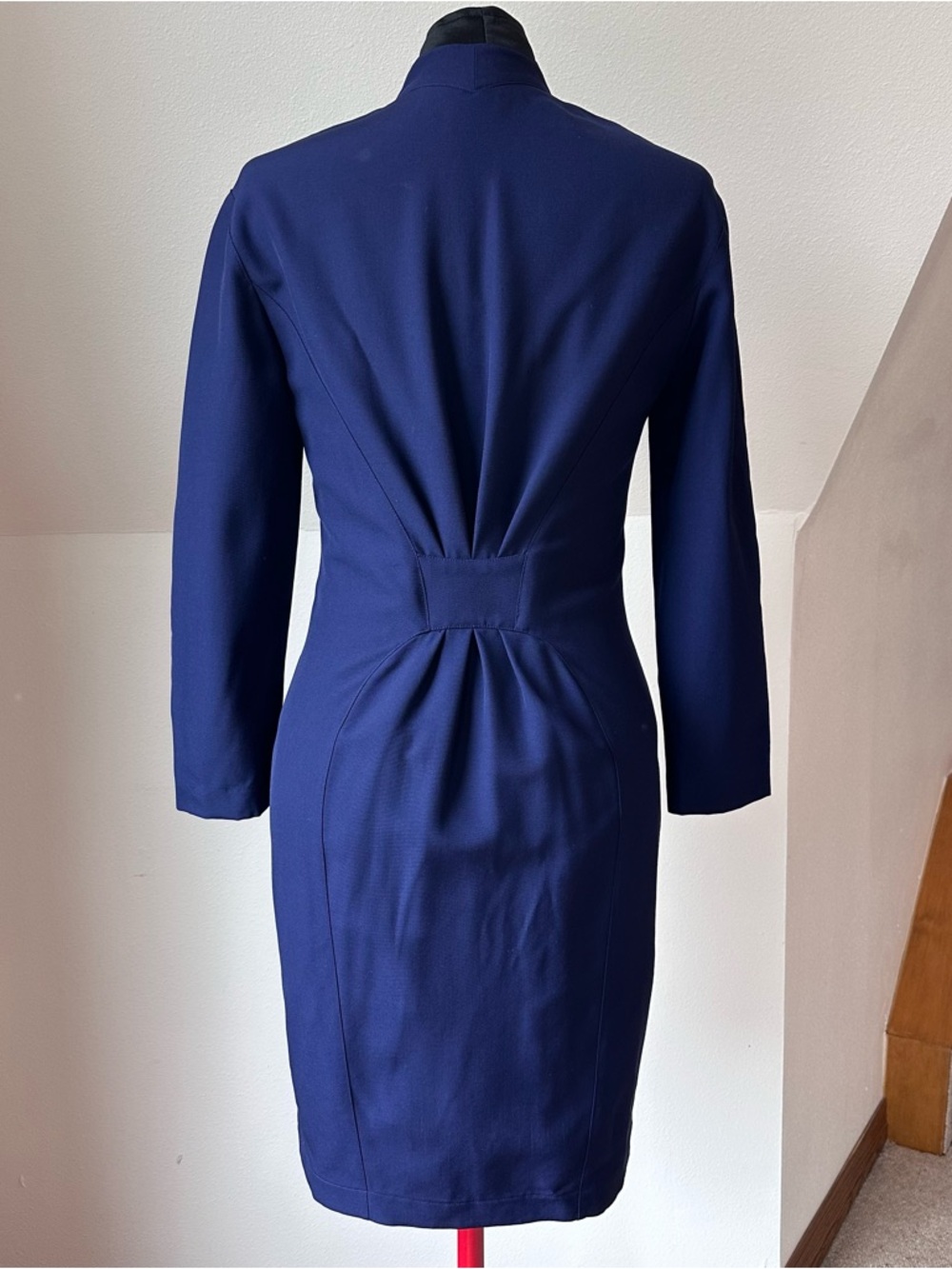 Vintage Iconic Collectible Thierry Mugler Dress 90s Made in France 100% Wool S - Picture 3 of 16